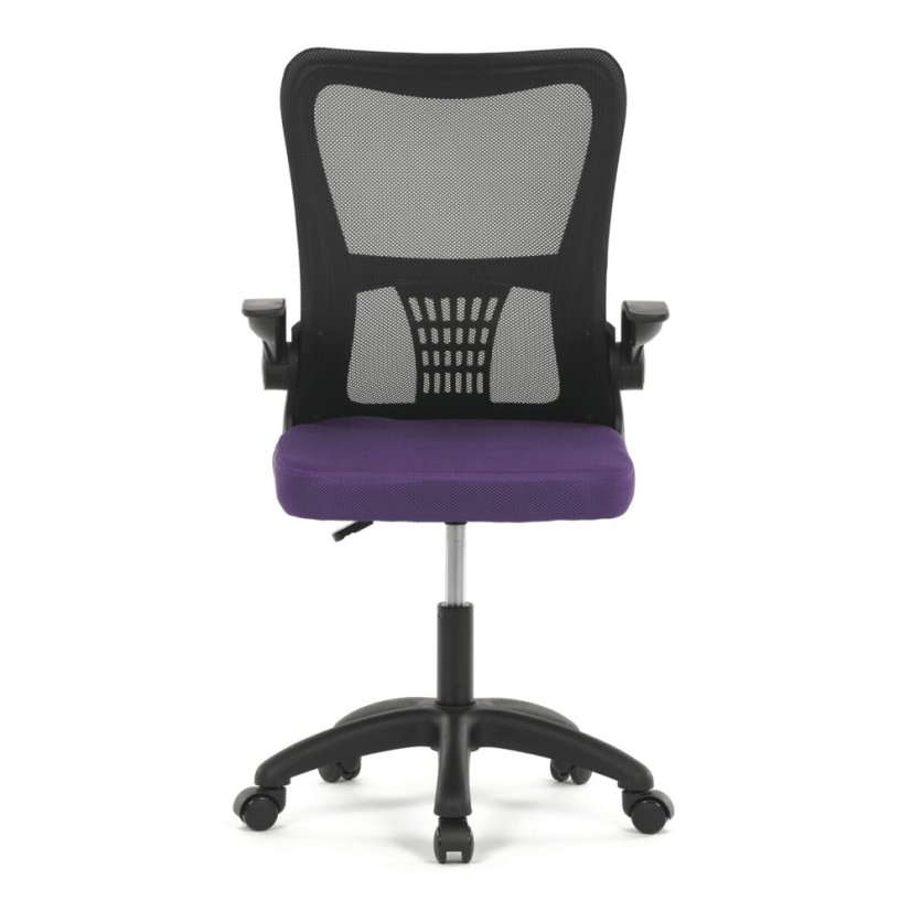 Dětská židle, houpací mechanismus, fialová síťovina, KA-K2006 PUR