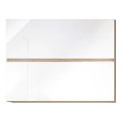 Horní skříňka G 80 U LINE, vysoký bílý lesk/dub sonoma (80 x 60) cm