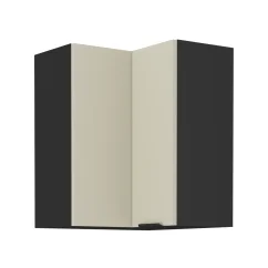 Horní rohová skříňka, kašmír/černá, ARAKA 60x60 GN-72 2F
