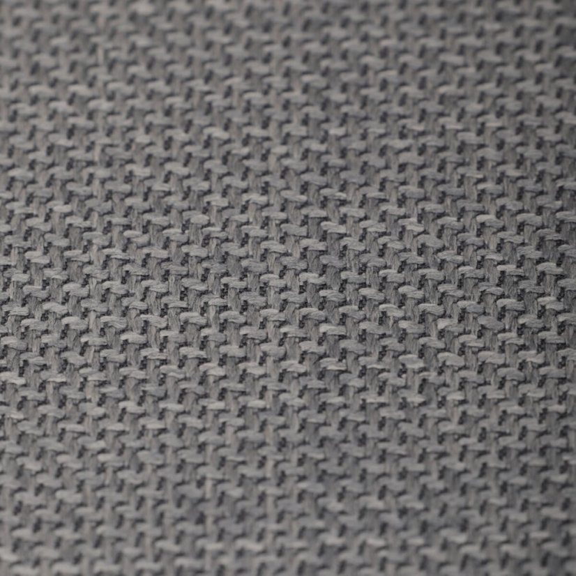 Dřevěná jídelní židle, potah antracitově šedá látka, masiv dub, přírodní odstín - Dekor: Dub