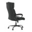 Kancelářské křeslo, houpací mechanismus, černá ekokůže, KA-Y346 BK