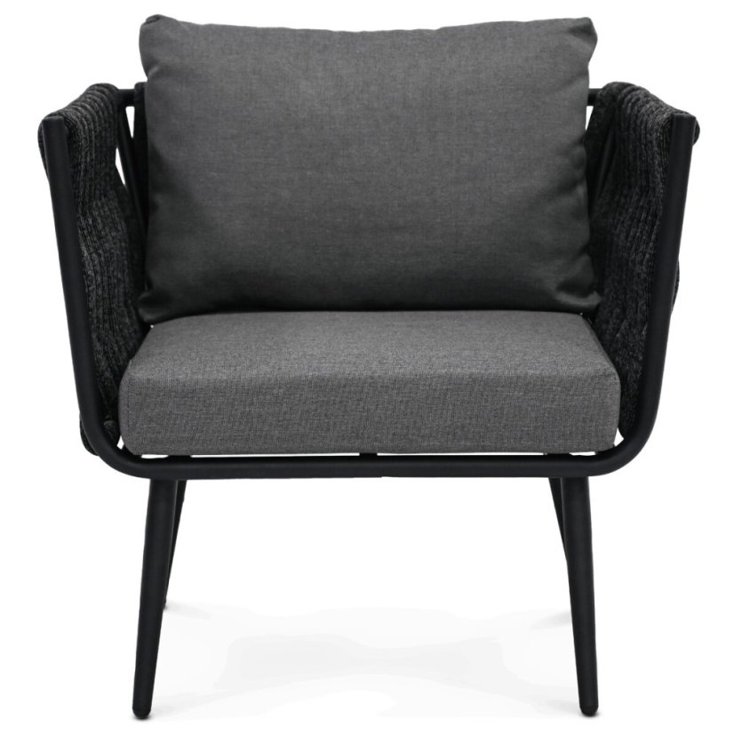 Zahradní sestava, kov, šedá, AZS-1604 GREY