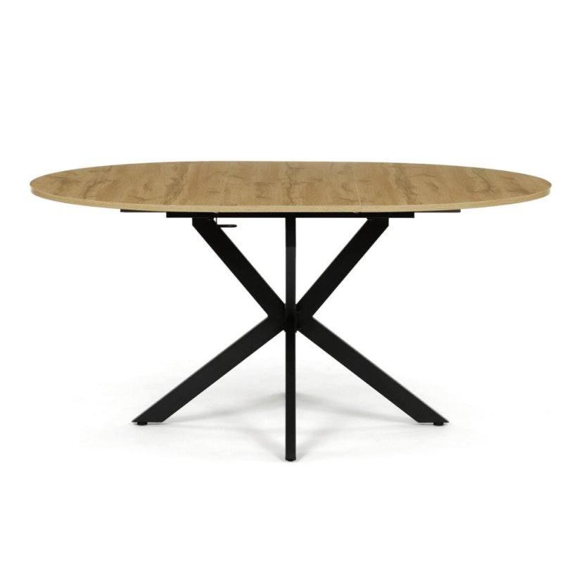 Jídelní stůl rozkládací 120-160x120 cm, melamin, dub, DT-I1120 OAK - Barva (vyberte): hnědá - Barva (vyberte): bílá#eup349724euv4