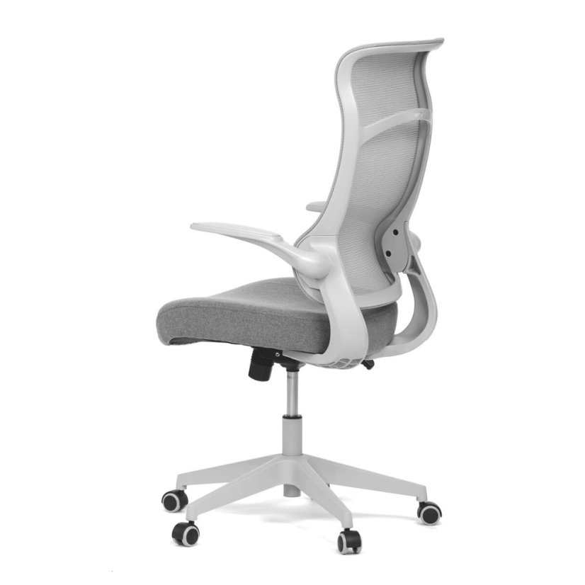 Kancelářská židle, houpací mechanismus, šedá síťovina, KA-A182 GREY