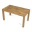 Jídelní stůl 140x80x75, masiv dub bílý, povrchová úprava olejem, nohy 8x8 cm