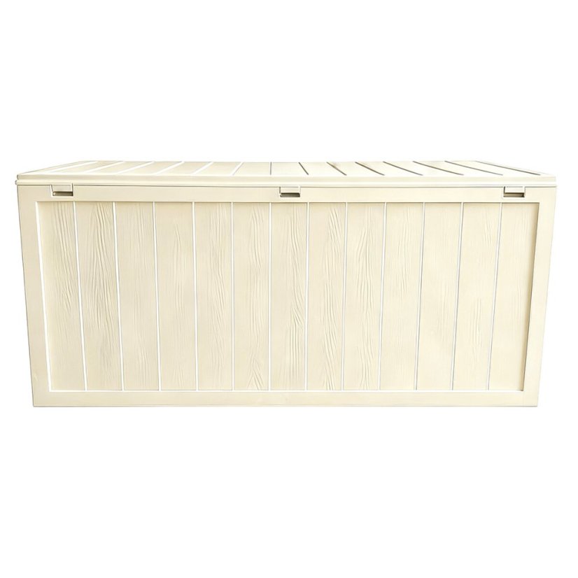 Zahradní úložný box 112x49x54cm, plast, béžová, AZB-G2075 CRM - Barva (vyberte): béžová#eup349581euv1