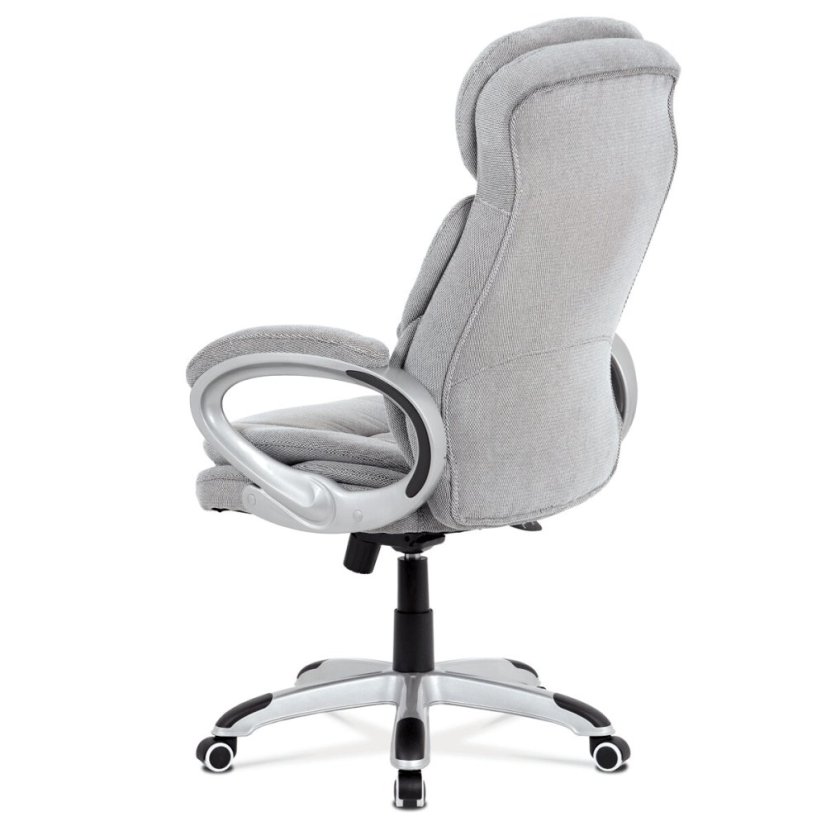 Kancelářská židle, látka, kříž plast stříbrný, houpací mechanismus - Barva (vyberte): Šedá#art-ka-g198-grey2