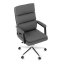 Kancelářské křeslo, houpací mechanismus, šedá ekokůže, KA-D8104 GREY