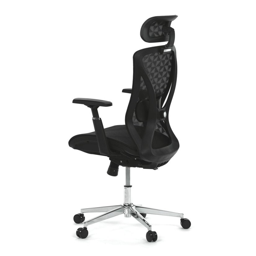 Kancelářská židle, synchronní mechanismus, černá síťovina, KA-S258 BK