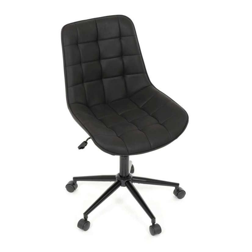 Pracovní židle, výškově nastavitelná, černá látka, KA-V3120 BK3