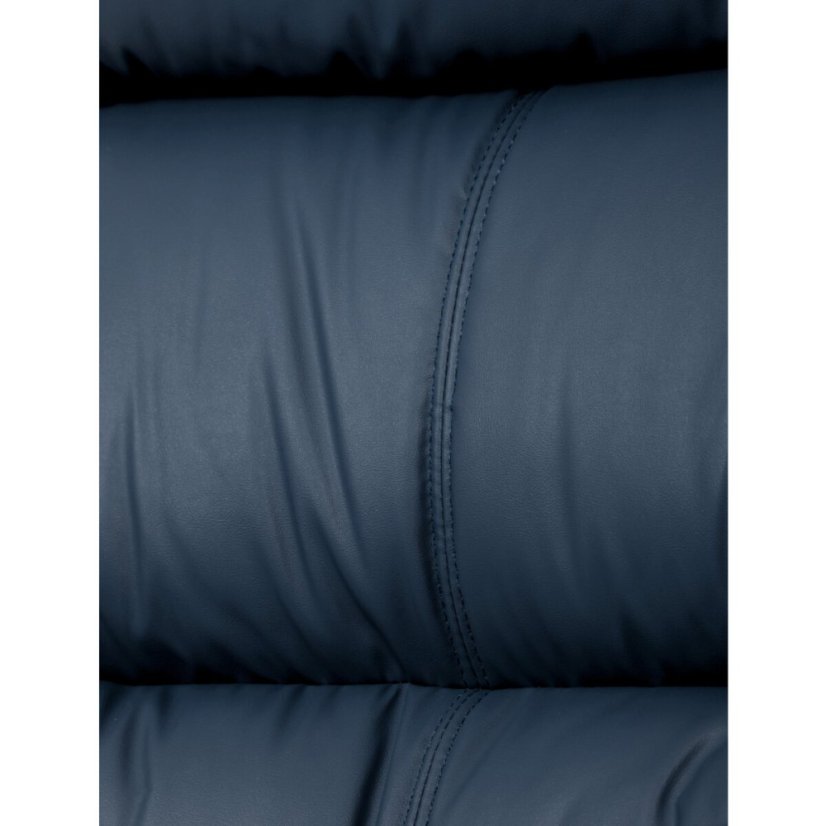 Kancelářské křeslo, houpací mechanismus, modrá ekokůže, KA-Y346 BLUE