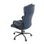 Kancelářské křeslo, houpací mechanismus, modrá ekokůže, KA-Y346 BLUE