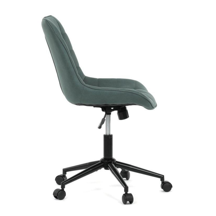 Pracovní židle, výškově nastavitelná, zelená látka, KA-V3120 GRN3