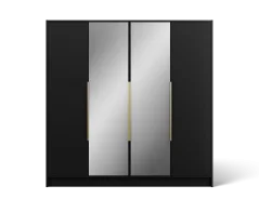 Lunara 200 otočná skříň černá (kód BG) (200 x 200) cm – 2 police pro přehledné uložení