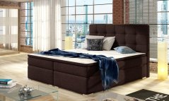 Kontinentální postel Boxspring INNA hnědá – výška sedu 50 cm