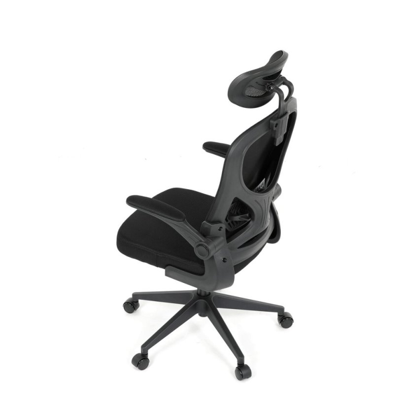 Kancelářská židle, houpací mechanismus, černá, KA-K2021 BK