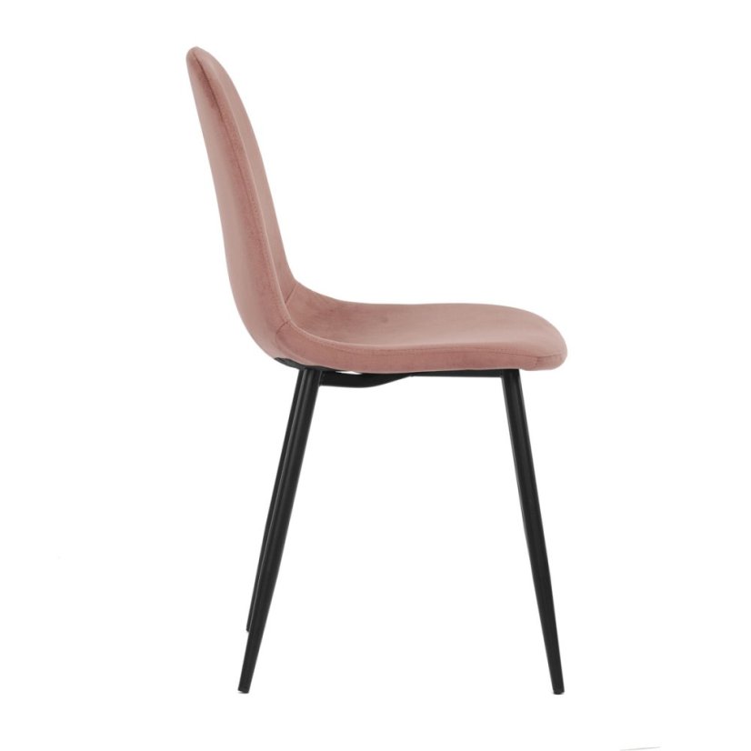 Jídelní židle, růžová, sametová látka, CT-971 PINK4