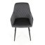 Jídelní židle, šedá, sametová látka, DCH-215 GREY4