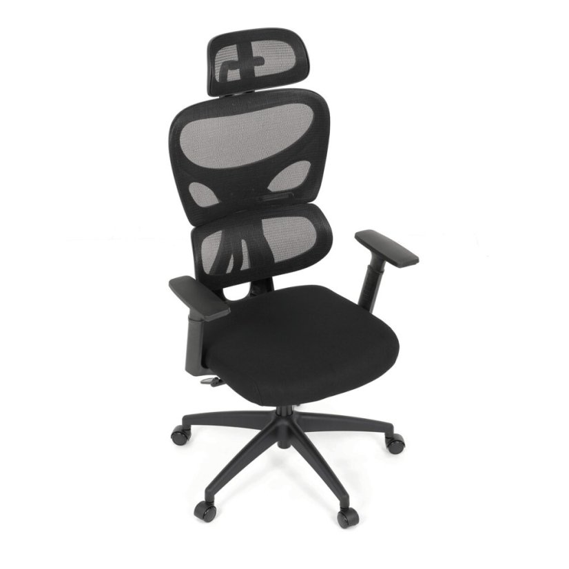 Kancelářská židle, houpací mechanismus, černá, KA-K2080 BK