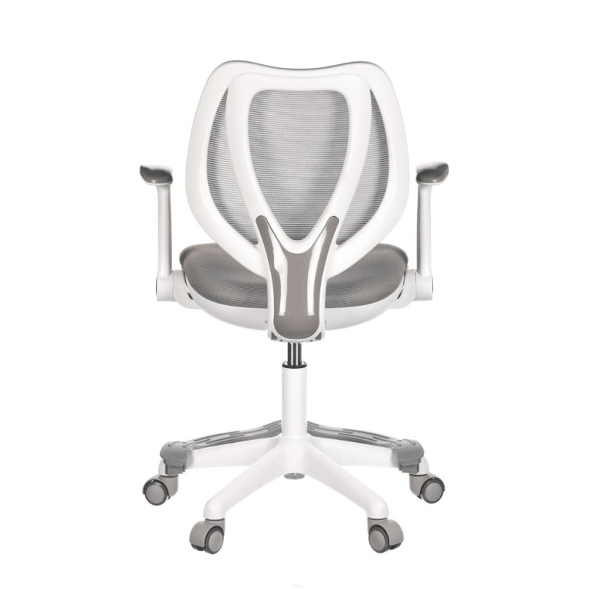 Dětská židle KA-C806 GREY, výškově nastavitelná, šedá síťovina (60 x 51) cm