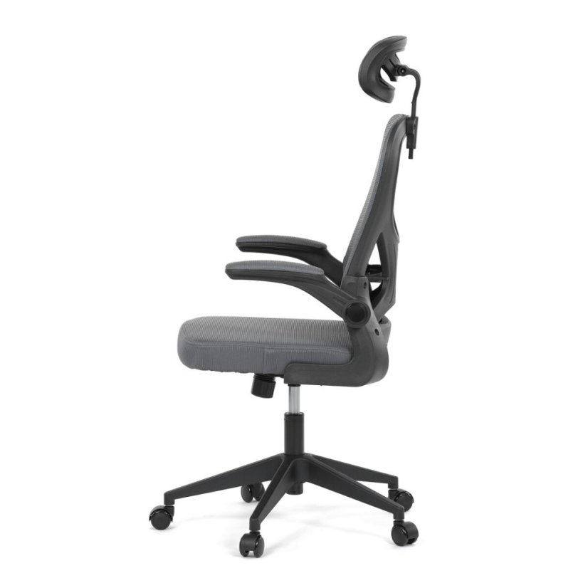 Kancelářská židle, houpací mechanismus, šedá, KA-K2021 GREY