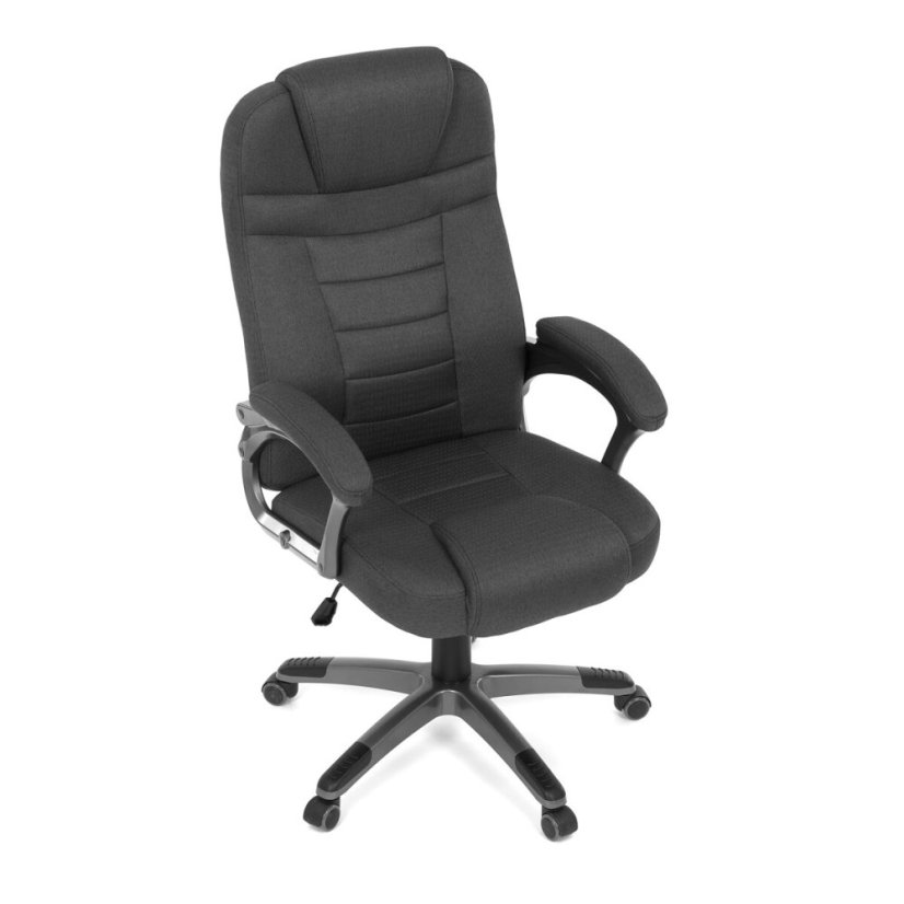 Kancelářské křeslo, houpací mechanismus, černá látka, KA-C713 BK2