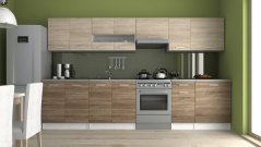 Kuchyňská linka LUSSI III 320x260 dub sonoma / tobacco