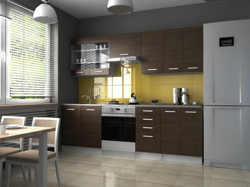 Kuchyňská linka PALERMO 240/180 wenge