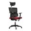Kancelářská židle, houpací mechanismus, červená síťovina, KA-B1025 BOR