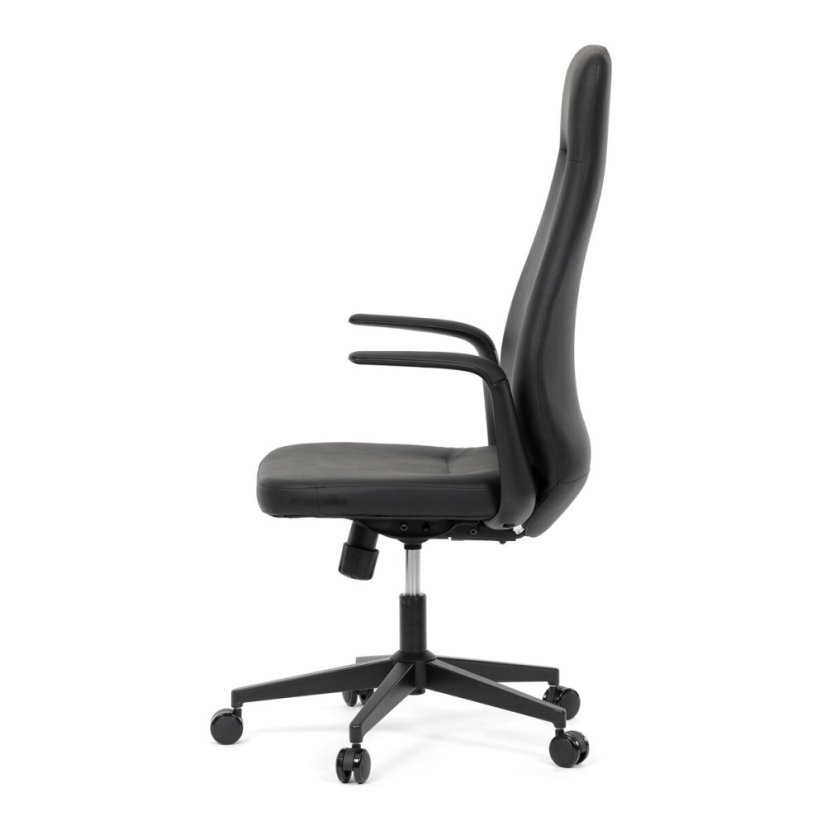 Kancelářské křeslo, synchronní mechanismus, černá ekokůže, KA-T8325 BK