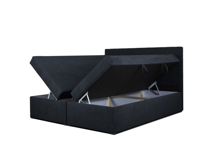 Kontinentální postel Boxspring HORAL SOFT zelená - Vyberte rozměry: 160 x 200 cm