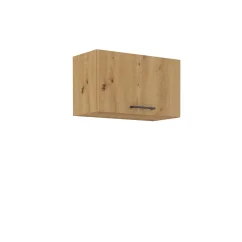 Horní skříňka, Monro 60 GU-36 1F, černý mat / dub artisan (60 x 36) cm