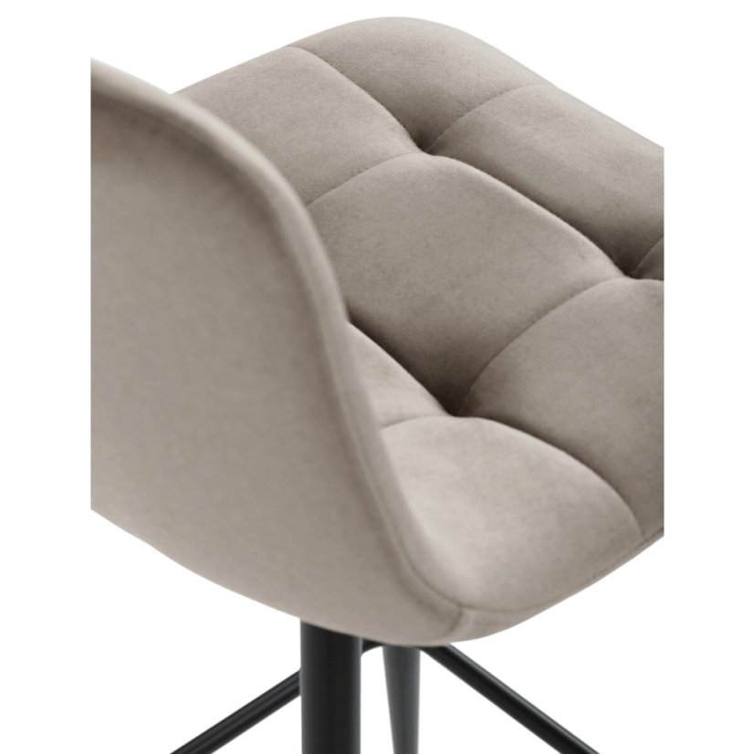 Barová židle, hnědá, látka,AUB-X7015 CAP2 - Barva (vyberte): hnědá#art-aub-x7015-cap2