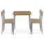 Jídelní set s 4 židlemi, 110x70x76cm, mdf, divoký dub, AUT-O2156 OAK - Barva: bílá#eup349669euv3