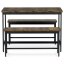Jídelní set 1+2, rozměr stolu 110x60x75, rozměr lavice 98x30x47, MDF, barva staré dřevo