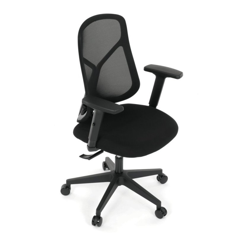 Kancelářská židle, synchronní mechanismus, černá síťovina, KA-S2173 BK