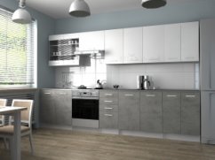 Kuchyňská linka PALERMO 320/260 bílá / beton