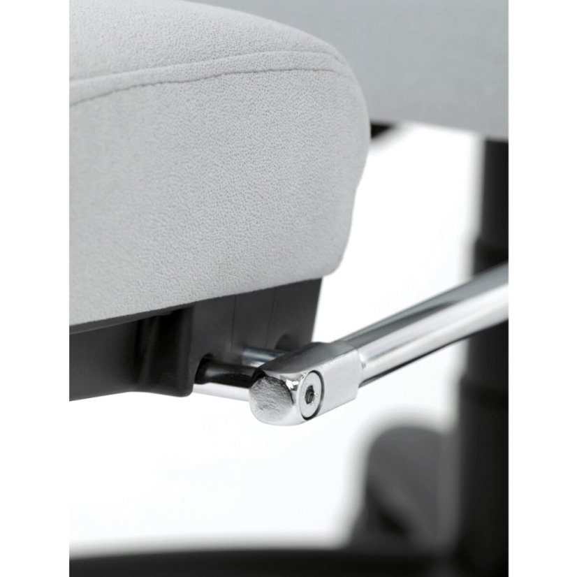 Kancelářské křeslo, synchronní mechanismus, stříbrná látka, KA-Y350 SIL