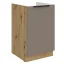 Dřezová skříňka FRISBO 50 ZL 1F BB, sandgrau/dub artisan (50 x 82) cm