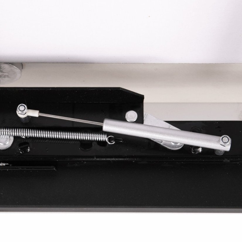 Jídelní stůl 120+30+30x80 cm, keramická deska bílý mramor, kov, černý matný lak