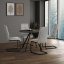Kulatý jídelní stůl 100x100cm, lamino, šedý dub, HT-R5010 GREY