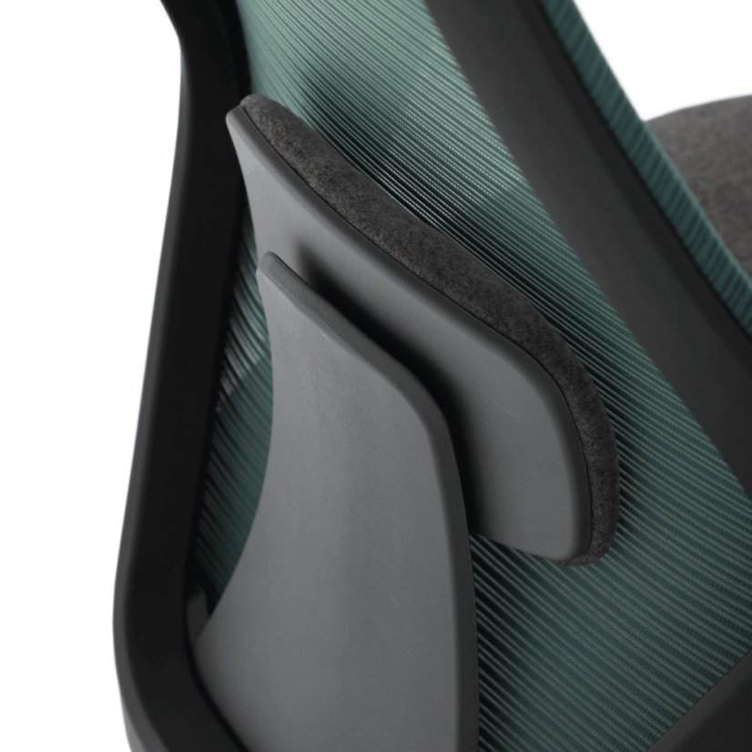 Kancelářská židle, houpací mechanismus, zelená síťovina, KA-V3149 GRN