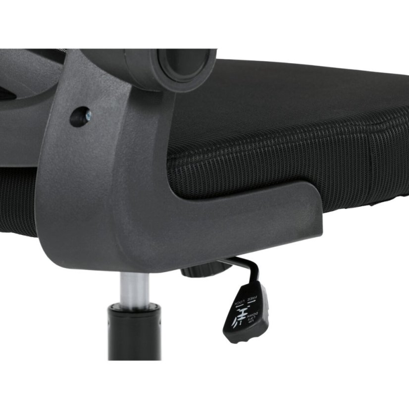 Kancelářská židle, houpací mechanismus, černá, KA-K2021 BK