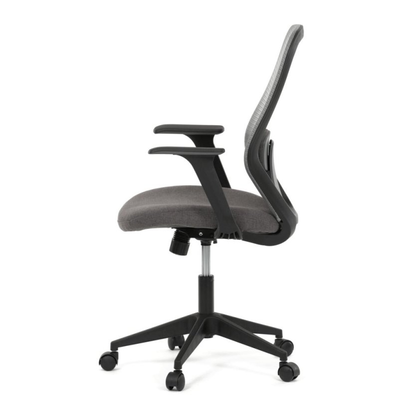 Kancelářská židle, houpací mechanismus, šedá síťovina, KA-V3149 GREY