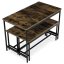 Jídelní set 1+2, rozměr stolu 110x60x75, rozměr lavice 98x30x47, MDF, barva staré dřevo