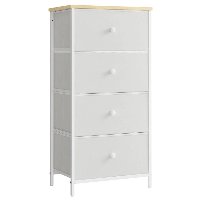 Komoda 45x30x92cm, mdf, šedá, AUK-E1031 GREY - Barva: bílá#eup349561euv2