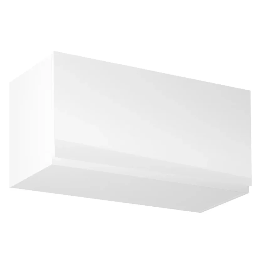 Horní skříňka, bílá / bílý extra vysoký lesk, AURORA G80K