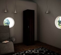 Šatní skříň VEDOS wenge (45 x 193) cm