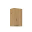 Horní skříňka, Monro 40 G-72 1F, černý mat / dub artisan (40 x 71,5) cm