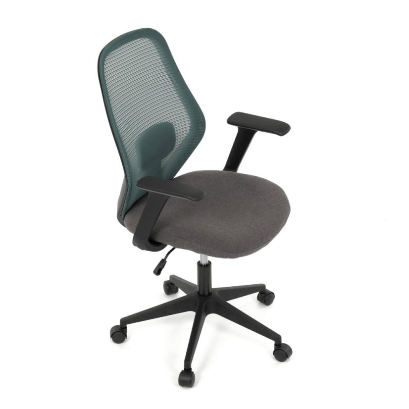 Kancelářská židle, houpací mechanismus, zelená síťovina, KA-V3149 GRN